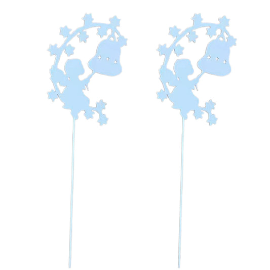 2Pcs Garden Sculptures Home Decor Lawn Ornament