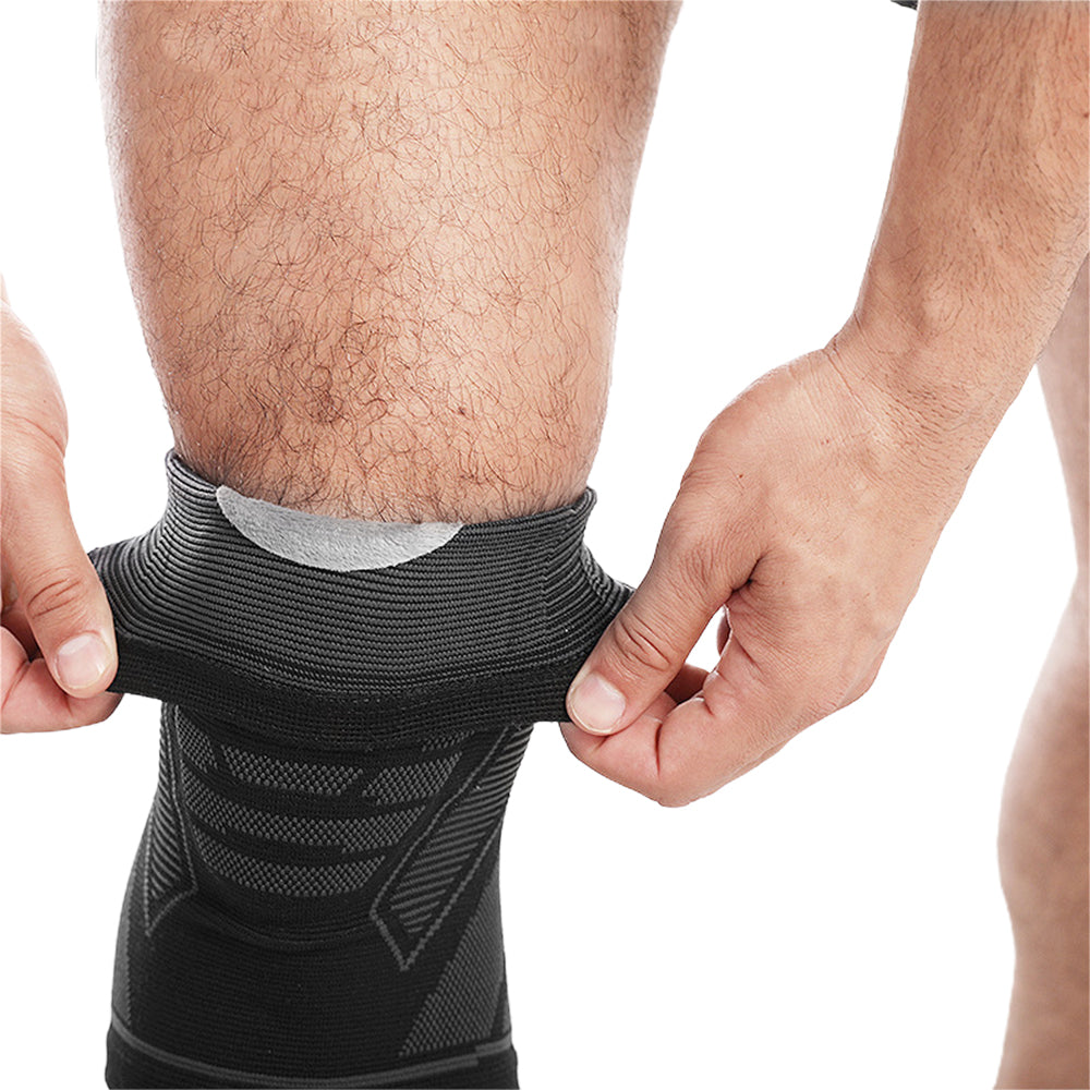 Pair of Knee Brace Plush Lined Knee Sleeve Sport Patella Pads Knee Brace