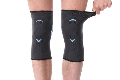 Knee Braces Knee Support for Weightlifting Running Workout Knee Pain Relief-Blue