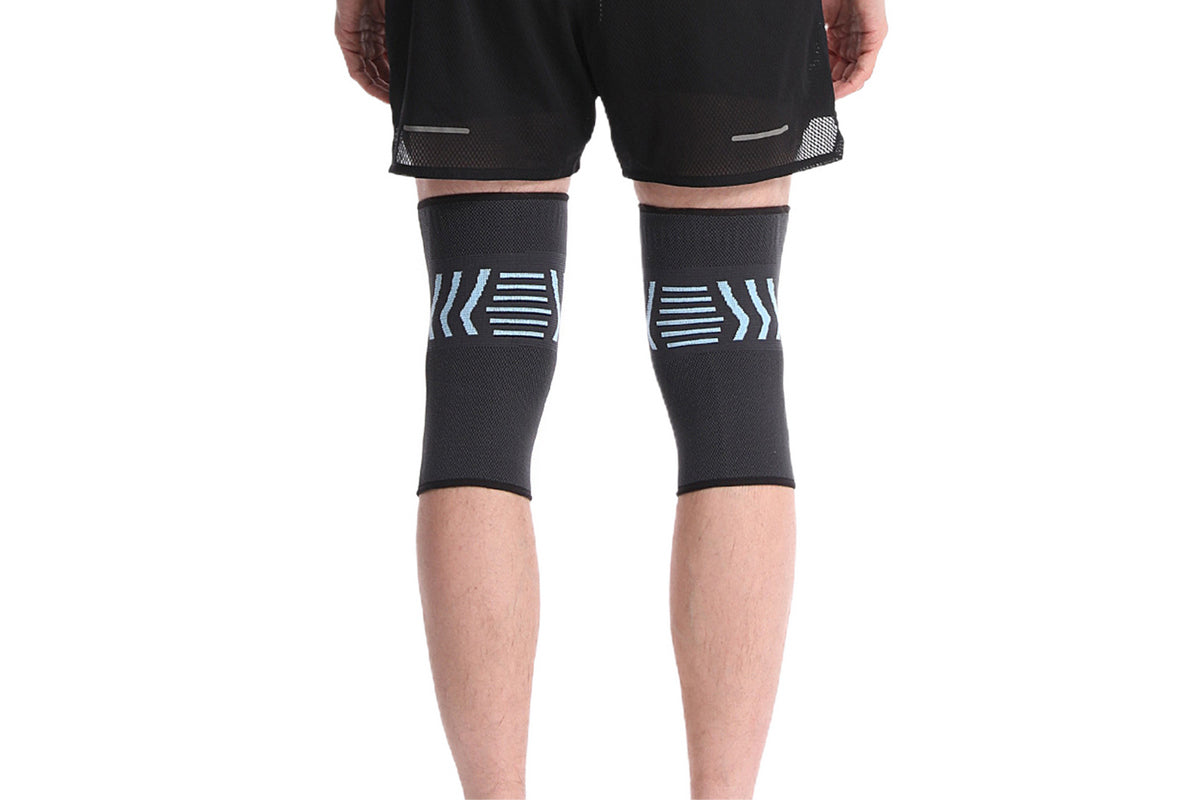 Knee Braces Knee Support for Weightlifting Running Workout Knee Pain Relief-Blue