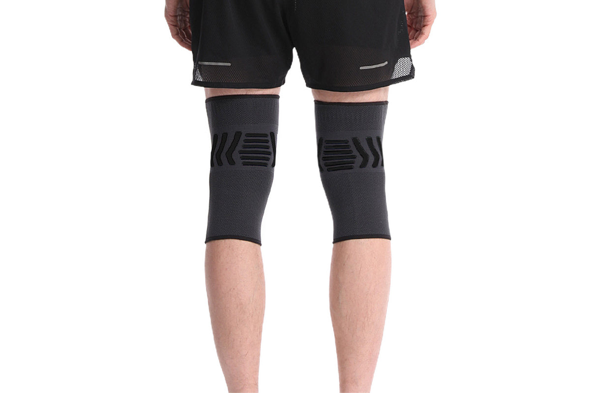 Knee Braces Knee Support for Weightlifting Running Workout Knee Pain Relief-Black