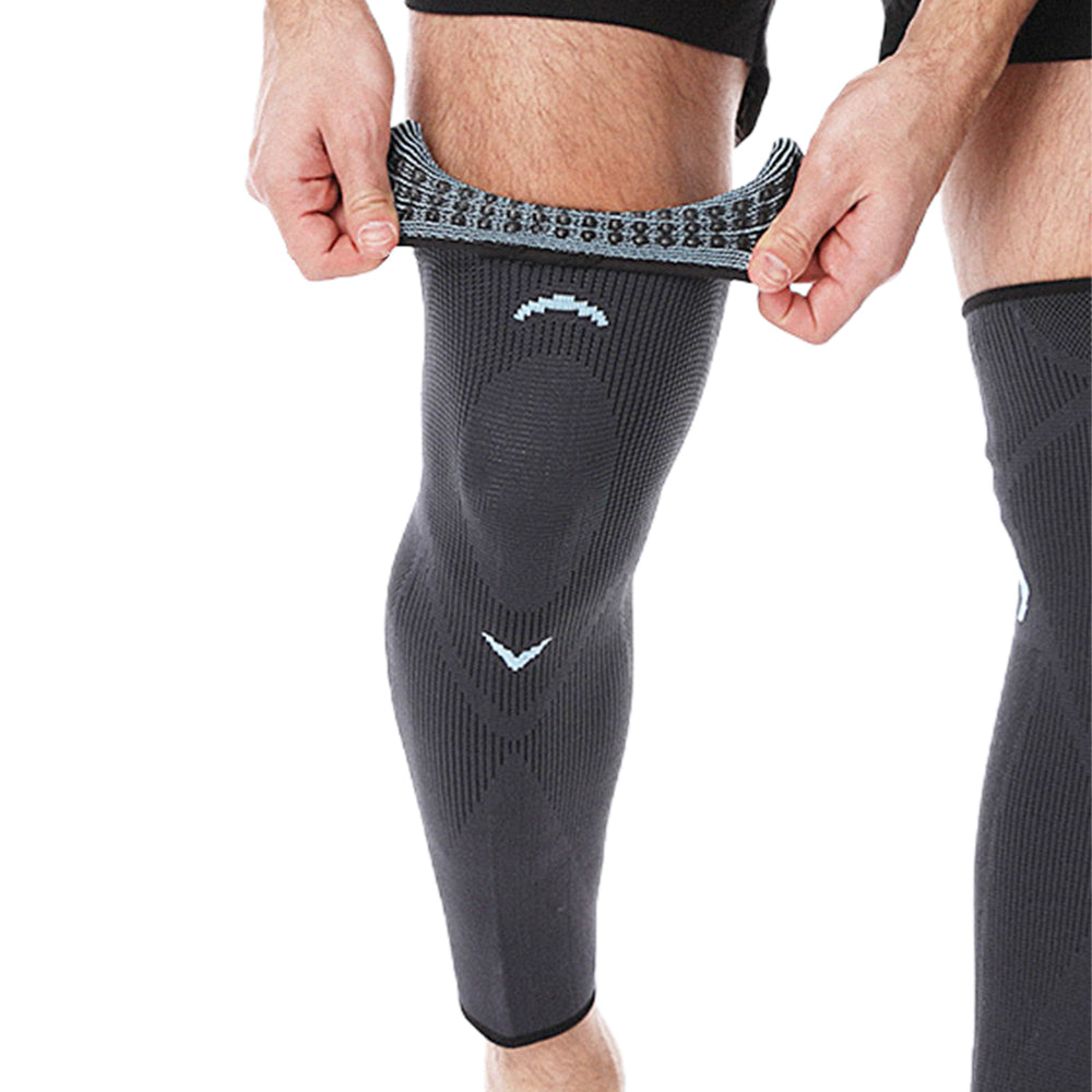 Two Pairs Sport Knee Brace Black Blue XL Size