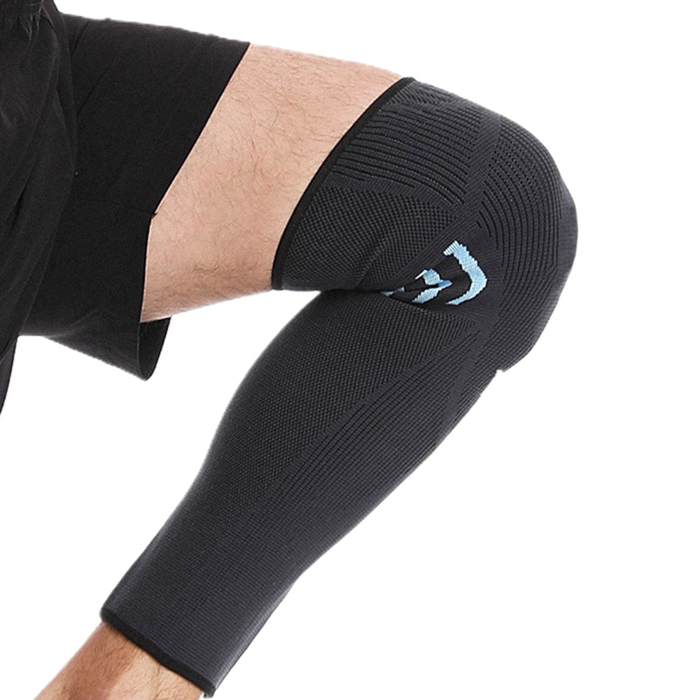 Two Pairs Sport Knee Brace Black Blue M Size
