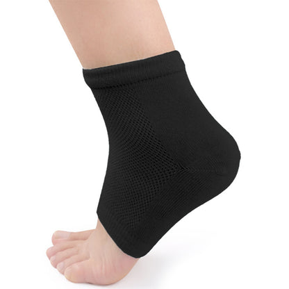 1 Pairs Moisturizing Heel Socks for Dry Cracked Feet-Black