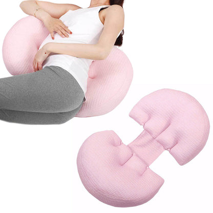 Pregnancy Maternity Body Pillows Side Sleeper Waist Support Pillow Sleeping Pillow-Pink