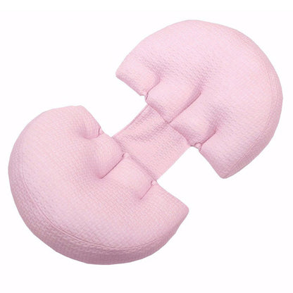 Pregnancy Maternity Body Pillows Side Sleeper Waist Support Pillow Sleeping Pillow-Pink
