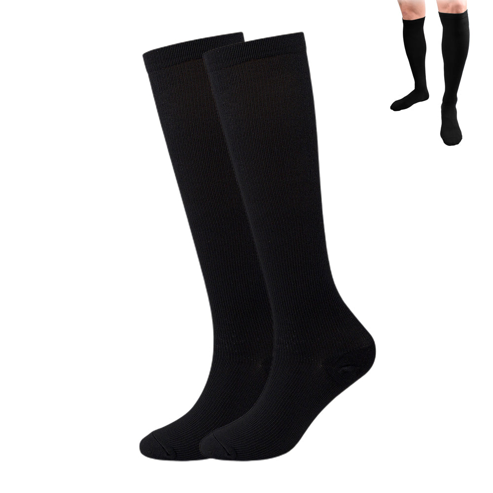 Compression Socks for Women and Men Circulation Promotion Best Support for Running Nursing Athletic-Black