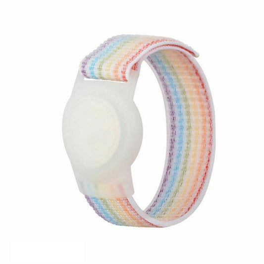 Wristband for Airtag Watch Band Bracelet Strap Holder Protective Case for Child Adult -Colorful