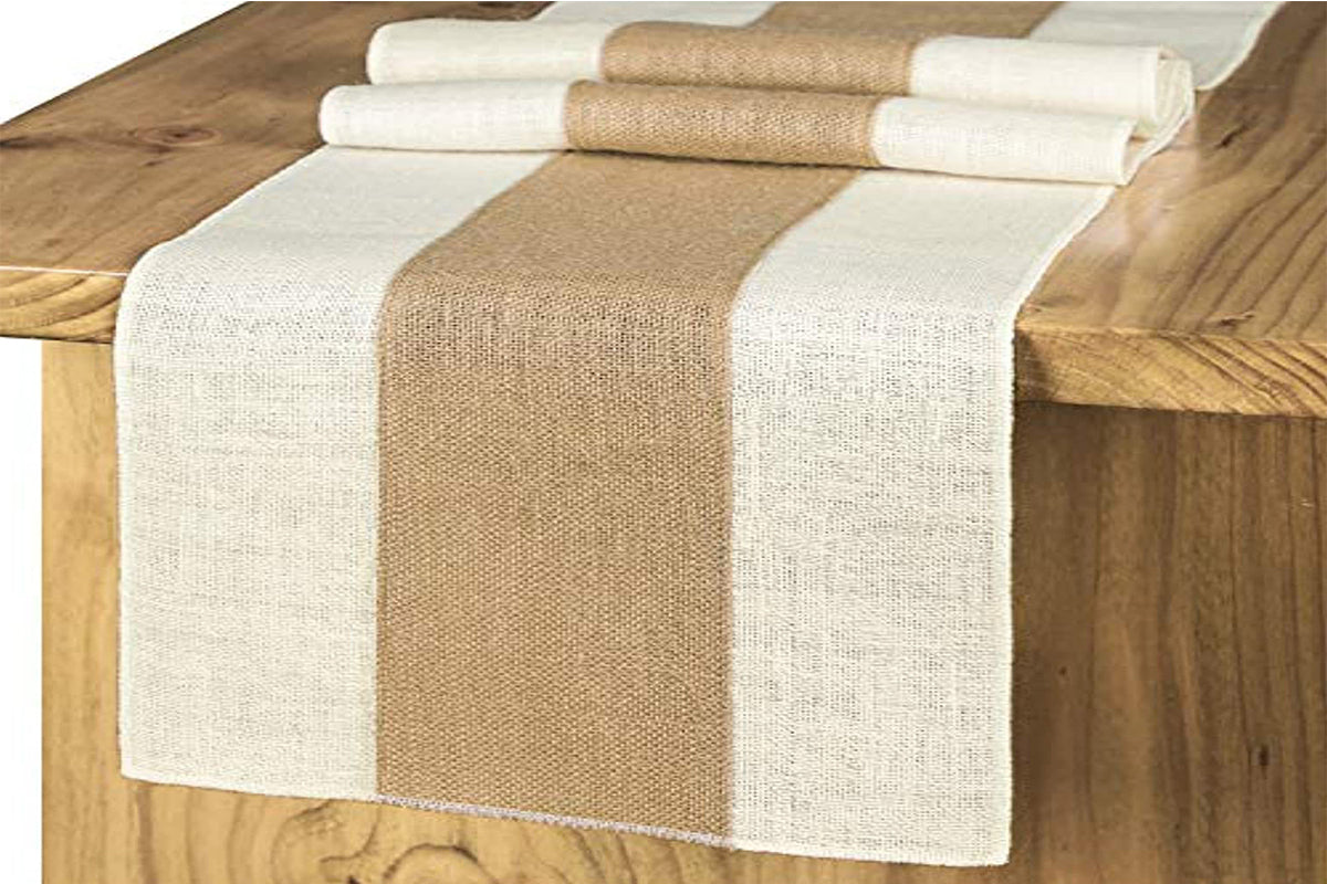 Linen Table Runner For Table Decorations Holiday Party And Wedding-Style A