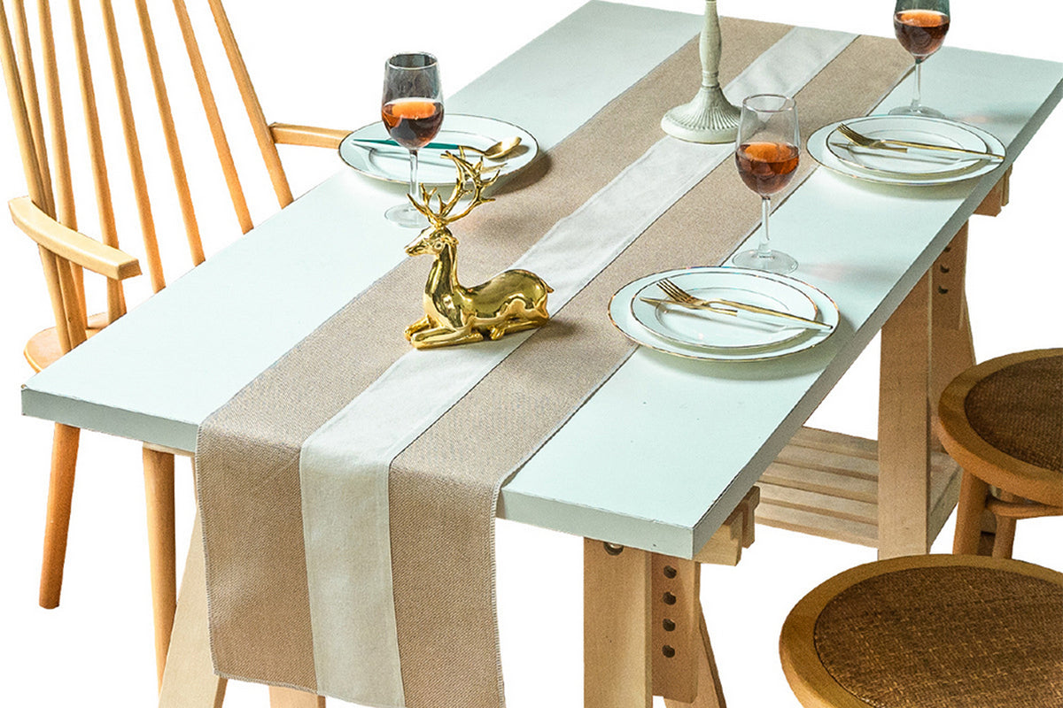 Linen Table Runner For Table Decorations Holiday Party And Wedding-Style B