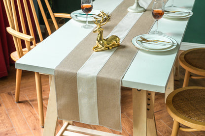 Linen Table Runner For Table Decorations Holiday Party And Wedding-Style B