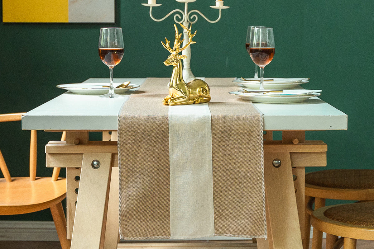 Linen Table Runner For Table Decorations Holiday Party And Wedding-Style B