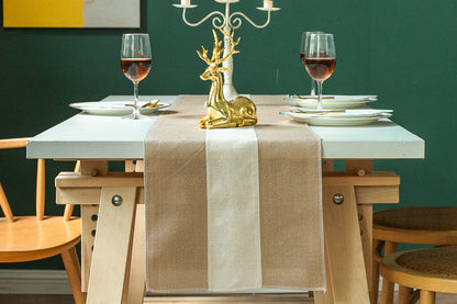 Linen Table Runner For Table Decorations Holiday Party And Wedding-Style B