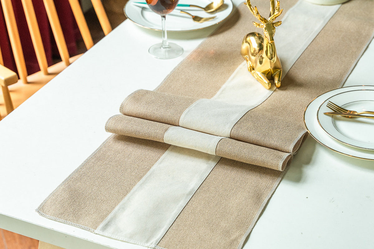 Linen Table Runner For Table Decorations Holiday Party And Wedding-Style B