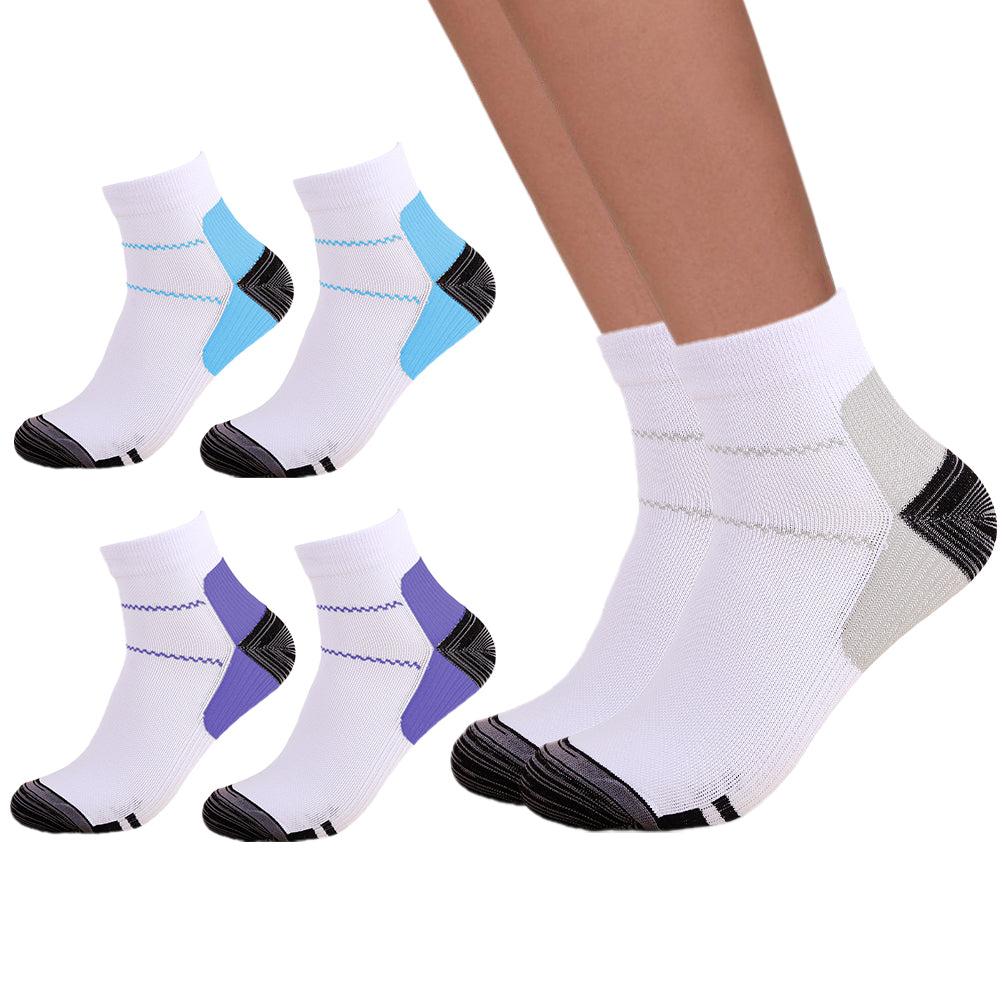 3 Pairs of 15-20mmhg Compression Short Socks