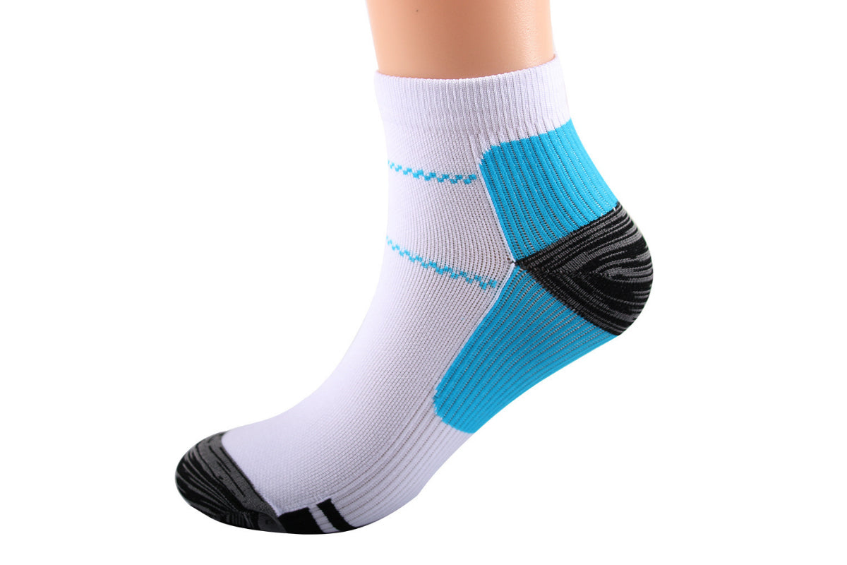 Unisex Breathable Sport Socks Men's Cycling and Running Compression Socks-Blue