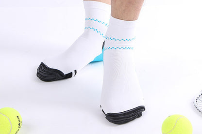 Unisex Breathable Sport Socks Men's Cycling and Running Compression Socks-Blue