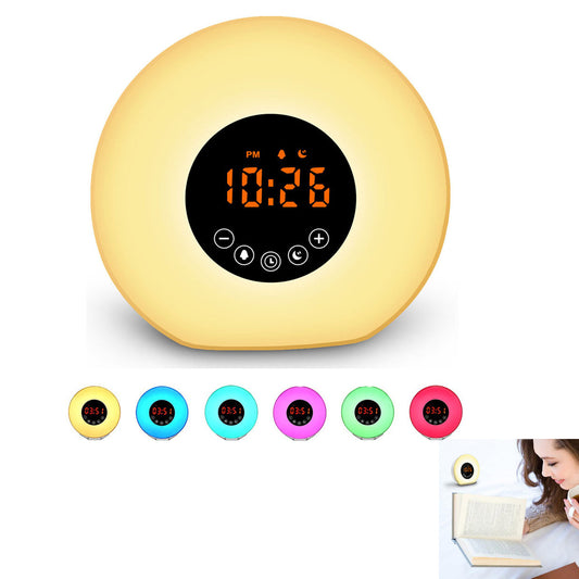 Sunrise Alarm Clock with Night Light Digital Reading Lamp Sleep Timer Wake Up Light for Bedroom