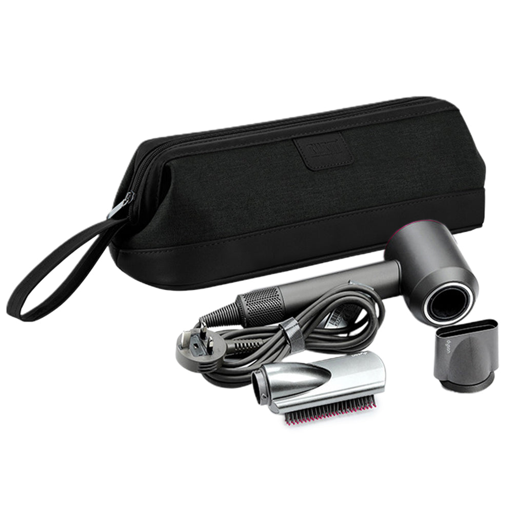 Portable Storage Bag Travel Case Protection Organizer for Dyson Hair Dryer -Black
