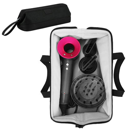 Portable Storage Bag Travel Case Protection Organizer for Dyson Hair Dryer -Black
