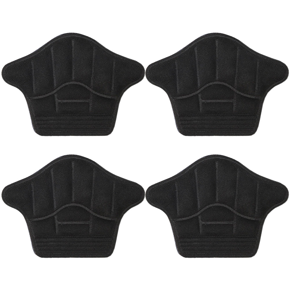 Heel Grips Liner Cushions for Loose Shoes 2 Pairs Heel Pads Snugs Self-Adhesive Heel Cushion -Black