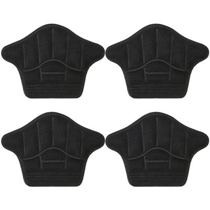 Heel Grips Liner Cushions for Loose Shoes 2 Pairs Heel Pads Snugs Self-Adhesive Heel Cushion -Black