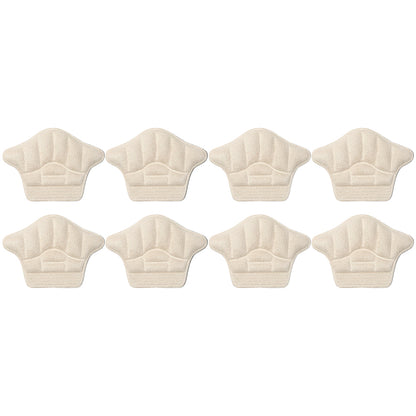 Heel Grips Liner Cushions for Loose Shoes 4 Pairs Heel Pads Snugs Self-Adhesive Heel Cushion -Apricot