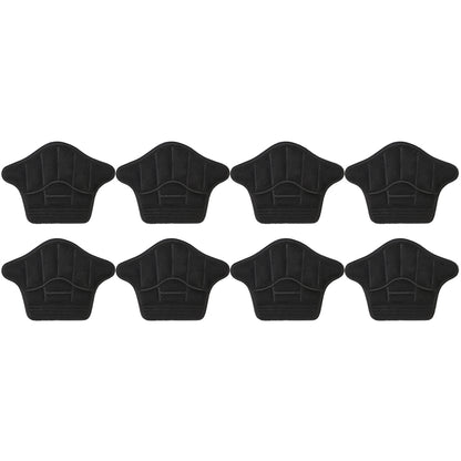Heel Grips Liner Cushions for Loose Shoes 4 Pairs Heel Pads Snugs Self-Adhesive Heel Cushion -Black