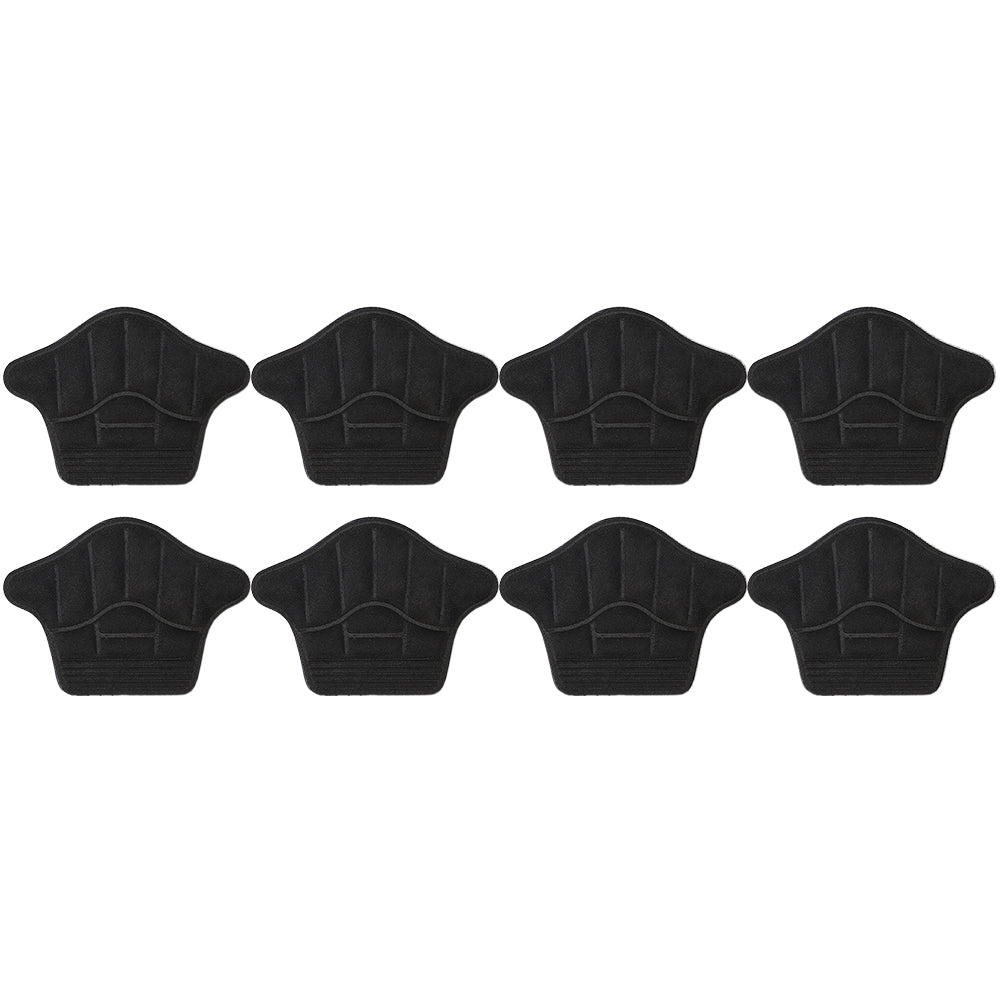 4 Pairs Self Adhesive Heel Cushion Pads for Loose Shoes Black