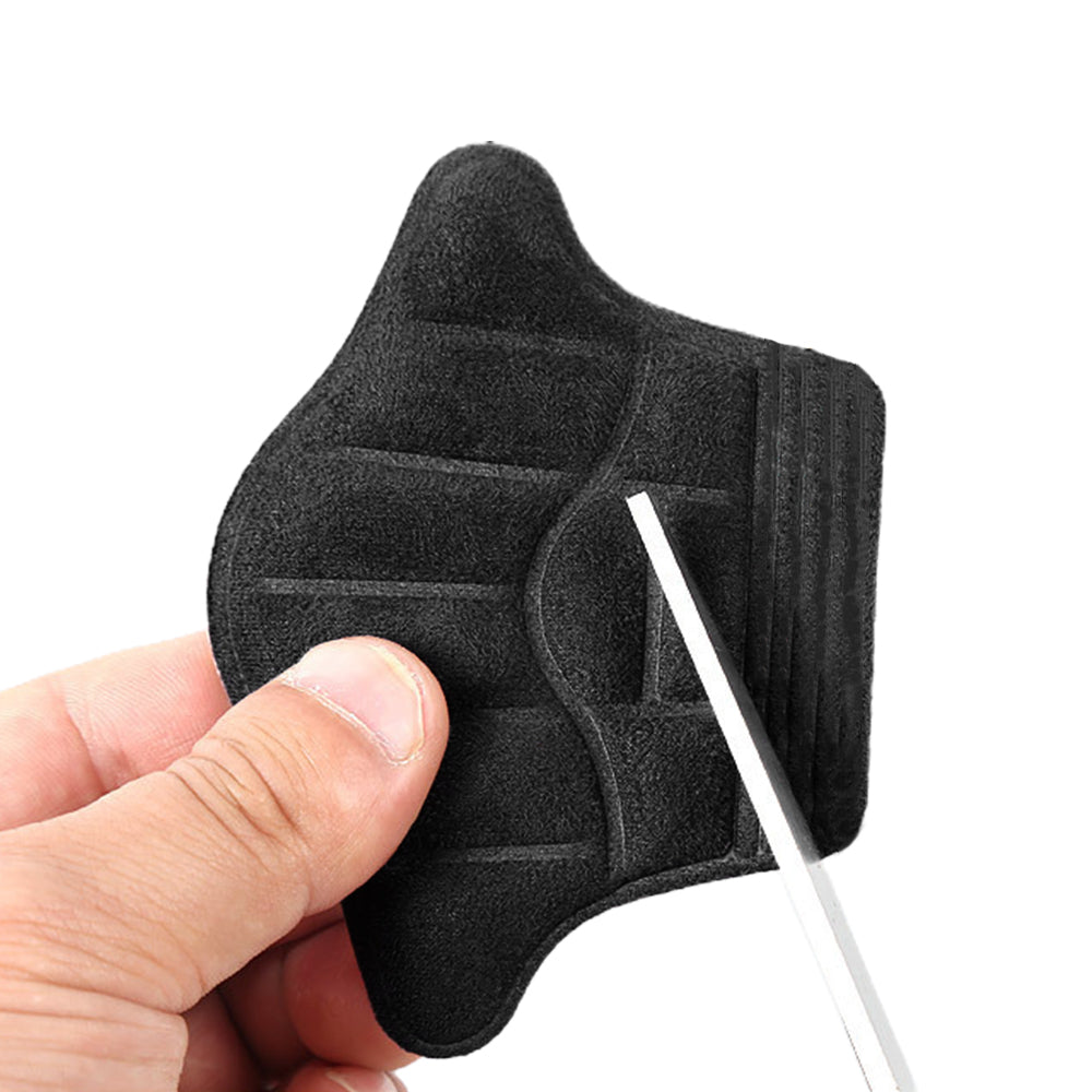 Heel Grips Liner Cushions for Loose Shoes 4 Pairs Heel Pads Snugs Self-Adhesive Heel Cushion -Black