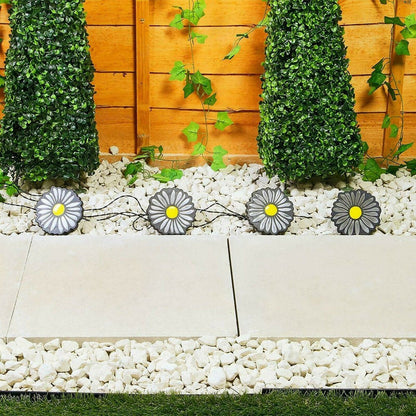 4 LED Solar Landscape Light Patio Walkway Ground Light Garden Decor - Daisy