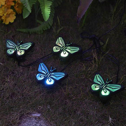 4 LED Solar Landscape Light Patio Walkway Ground Light Garden Decor - Butterfly