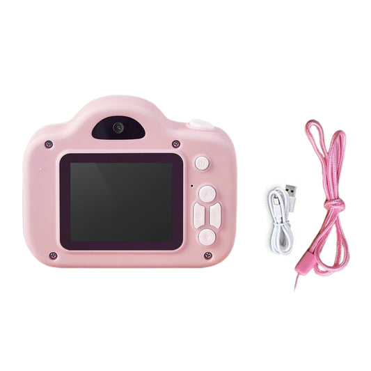 Toy Kids Dual Camera HD Action Camera Digital Camera with Video Recorder-Pink