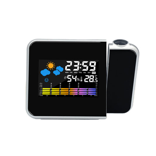 Digital Projection Alarm Clock Thermometer Hygrometer Calendar Indoor Humidity Monitor