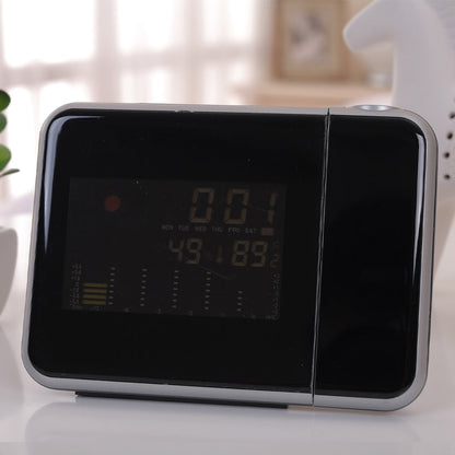 Digital Projection Alarm Clock Thermometer Hygrometer Calendar Indoor Humidity Monitor