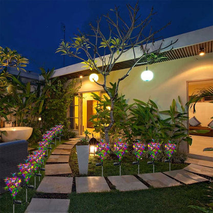 2Pcs Solar Butterfly Light Patio Walkway Lamp