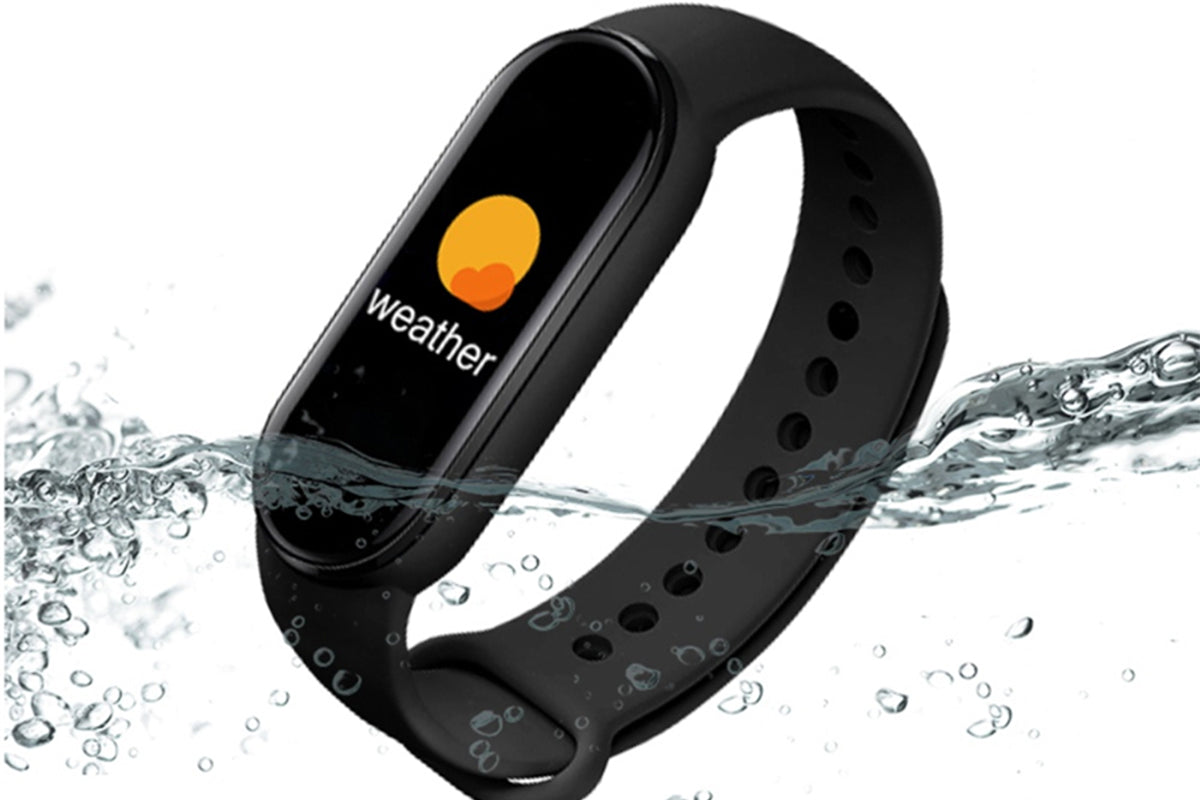Bluetooth Smart Fitness Bracelet Wristband - Black