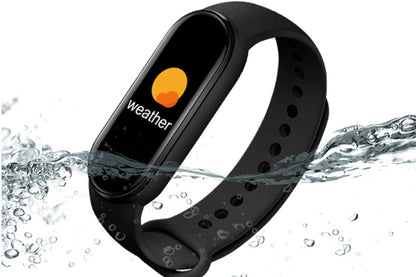Bluetooth Smart Fitness Bracelet Wristband - Black