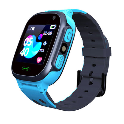 Smart Watch for Boys Girls Touch Screen Tracker Call Camera Alarm Locator -Blue