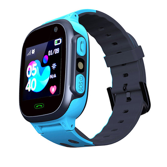 Smart Watch for Boys Girls Touch Screen Tracker Call Camera Alarm Locator -Blue