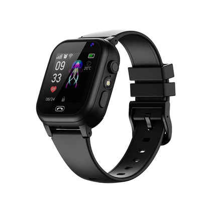 Smart Watch Touch Screen Tracker Resistant Alarm Location Watch -Black