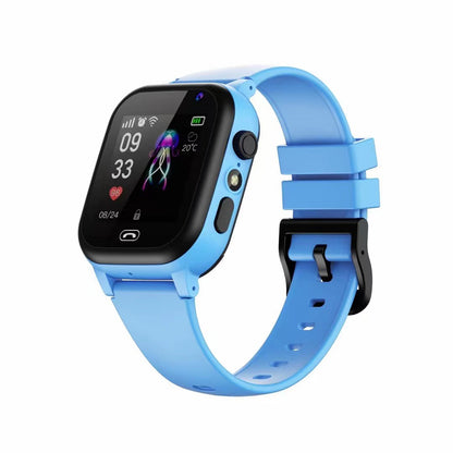Kids Smart Watch Touch Screen Tracker Resistant Alarm Location Watch-Blue