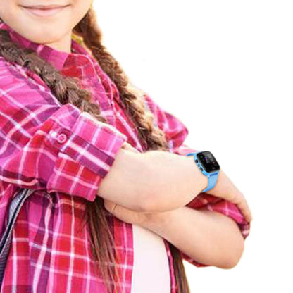 Kids Smart Watch Touch Screen Tracker Resistant Alarm Location Watch-Blue