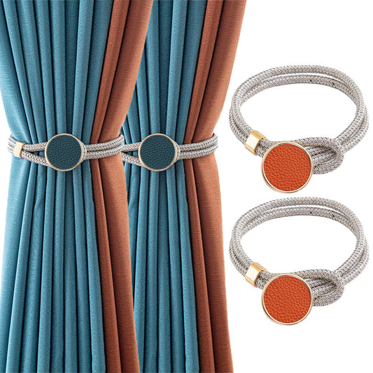 2 Pairs Curtain Tiebacks Curtain Holdbacks Orange Dark Green