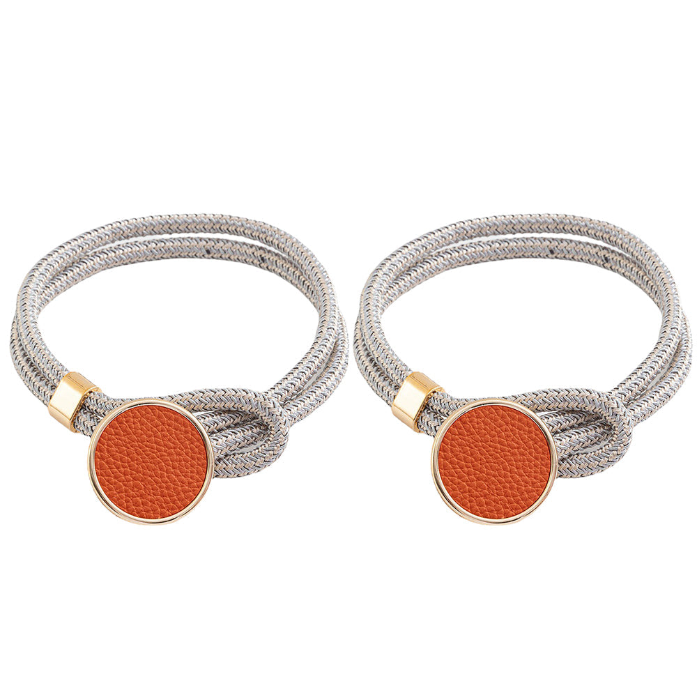 2 Pairs Curtain Tiebacks Curtain Holdbacks Orange Dark Green