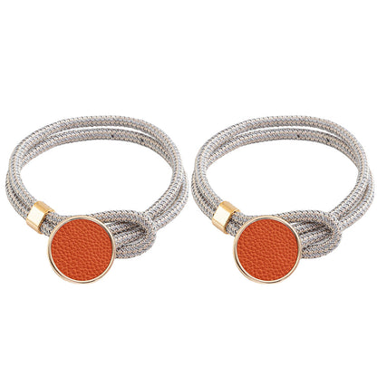 2 Pairs Curtain Tiebacks Curtain Holdbacks Orange Dark Green