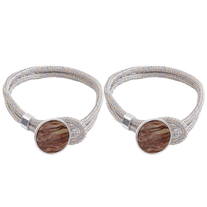 2 Pairs Curtain Tiebacks Curtain Holdbacks Coffee Royal Blue