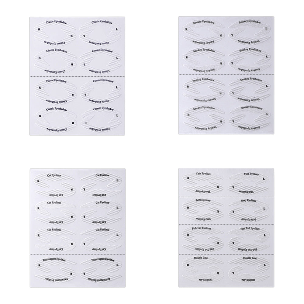 24 Sheet Eyeliner Eyeshadow Stencils