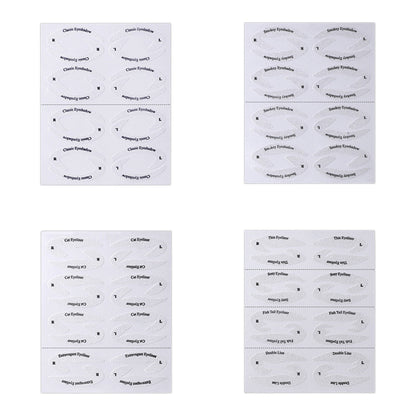 24 Sheet Eyeliner Eyeshadow Stencils