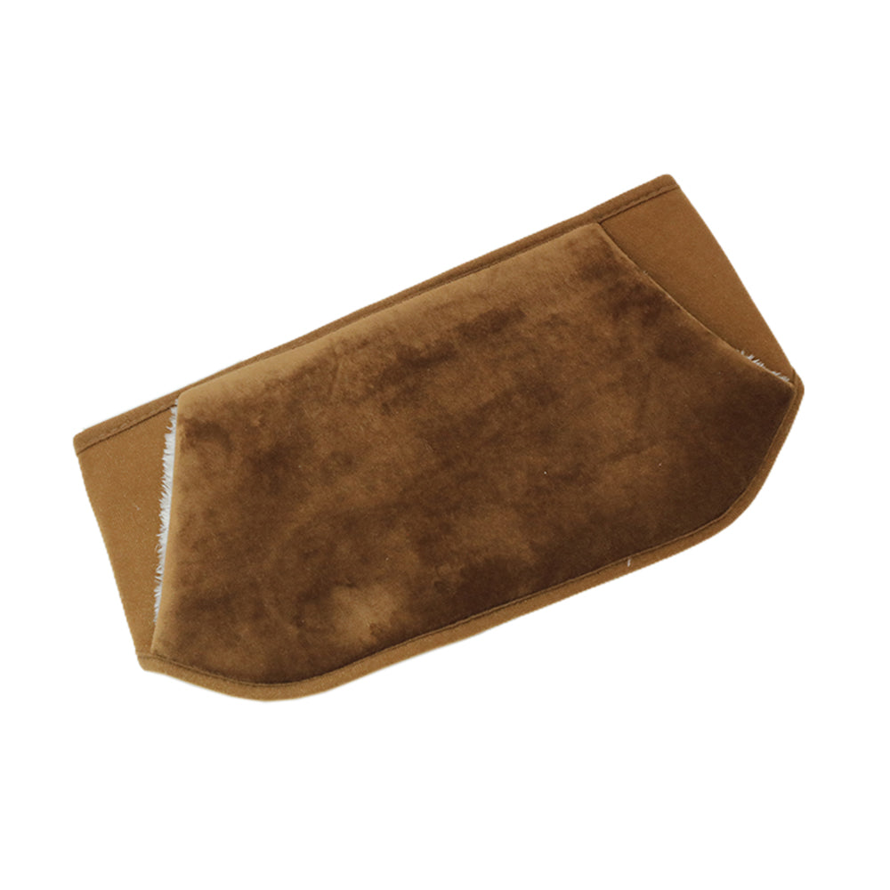 Hot Water Bag Warm Plush Hand Waist Warmer Cover Belt for Neck Hand -Coffee